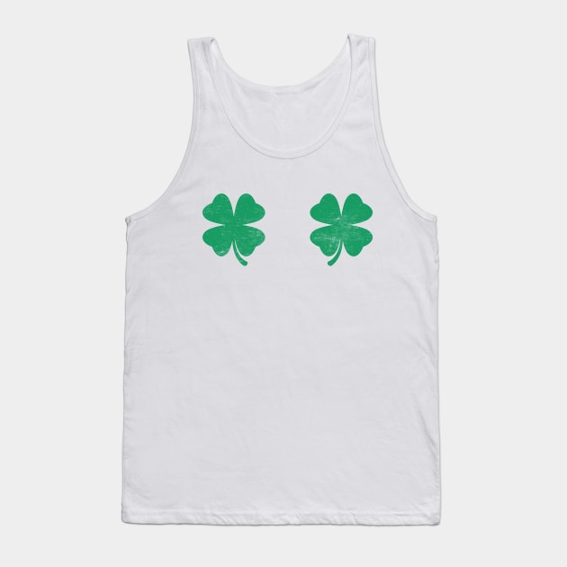 Shamrock Boobs St. Patrick's Day Tank Top by Luluca Shirts